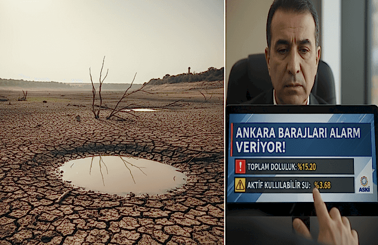 Ankara Barajlarında Kritik Seviye: Toplam Doluluk %15.20'ye Geriledi!