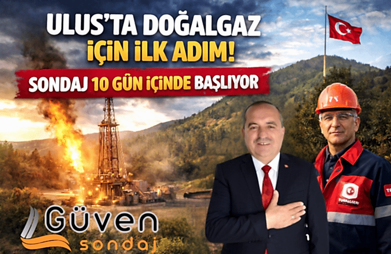 Ulus’ta Doğalgaz İçin İlk Adım! Sondaj 10 Gün İçinde Başlıyor